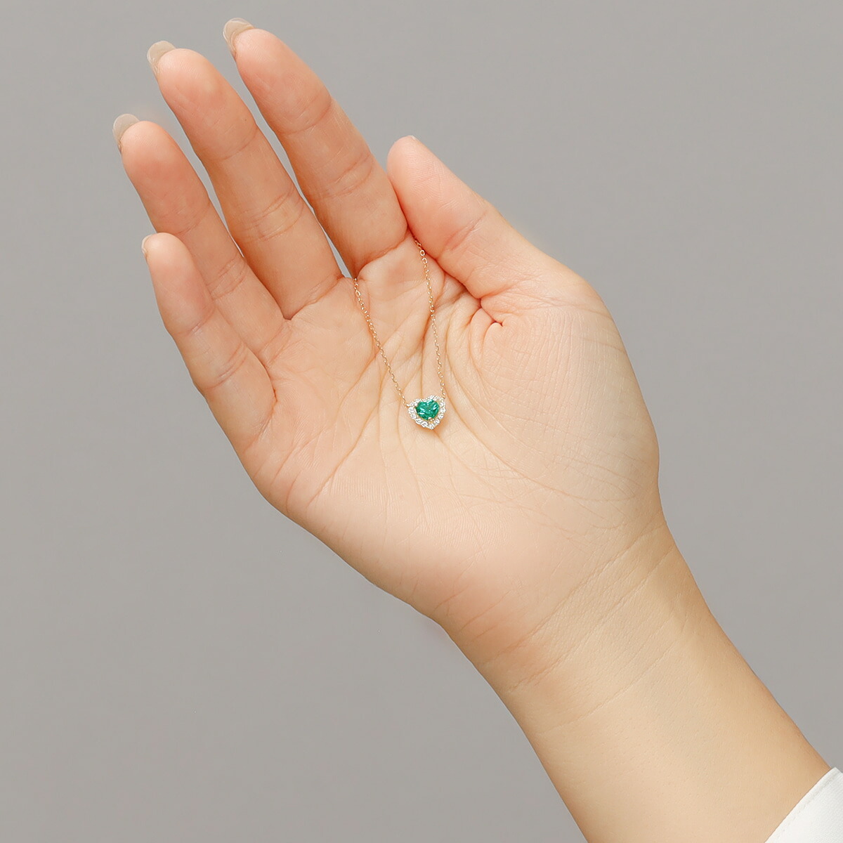 楽天市場】【一点限り】エメラルド ダイヤモンド ネックレス 0.5