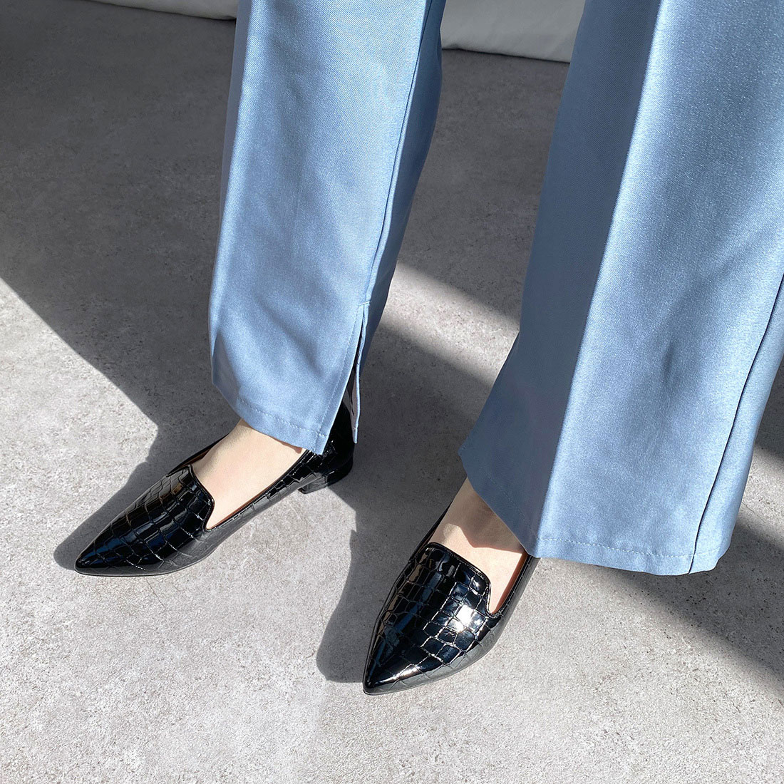 楽天市場】【50%OFF】美脚フラットシューズ 足が痛くない（なりにくい