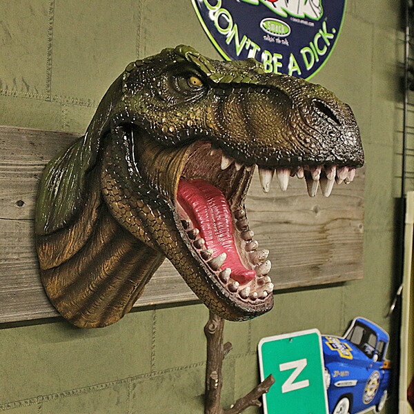 楽天市場】【壁掛け オブジェ】ティラノサウルス ヘッド ウォール