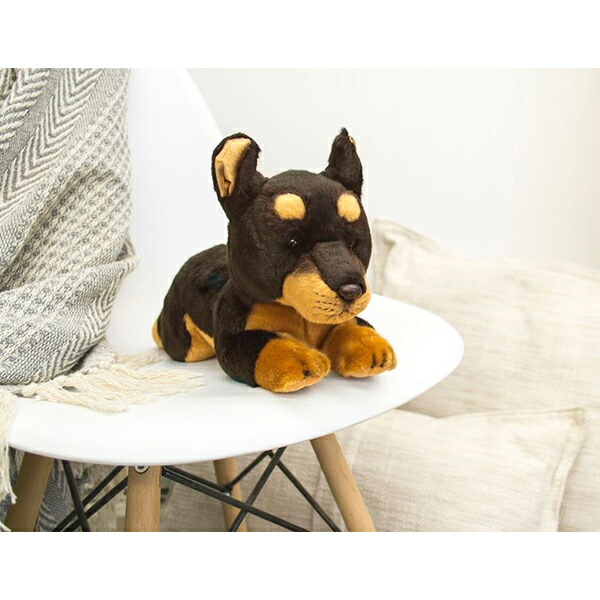 楽天市場】ぬいぐるみ ドーベルマン 長さ37cm □ 犬 子犬 ドッグ 動物