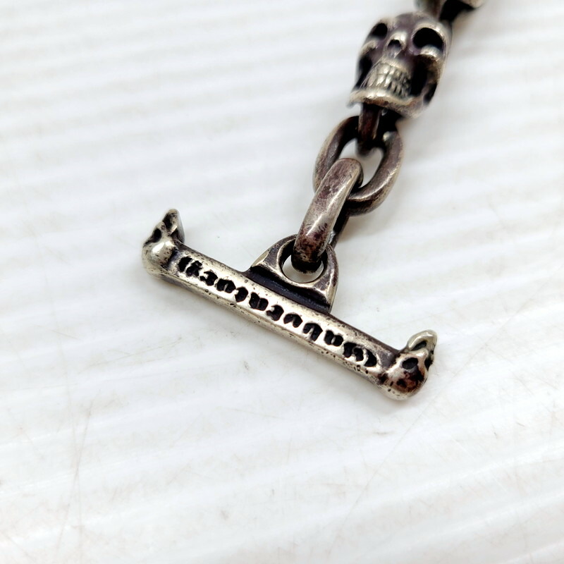 楽天市場】【中古品】【メンズ】 GABORATORY SV925 7 SKULL BRACELET