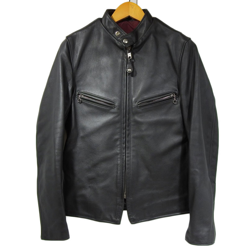 楽天市場】Schott ショット レザー ジャケット メンズ ブラック size