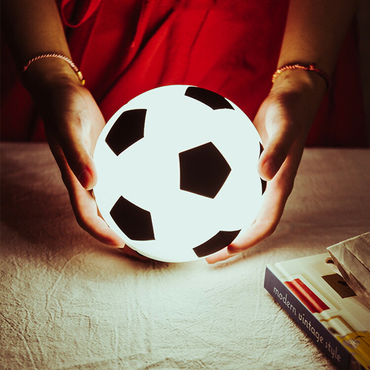 楽天市場】ナイトライト LED ランプ サッカーボール型 USB充電式【子供