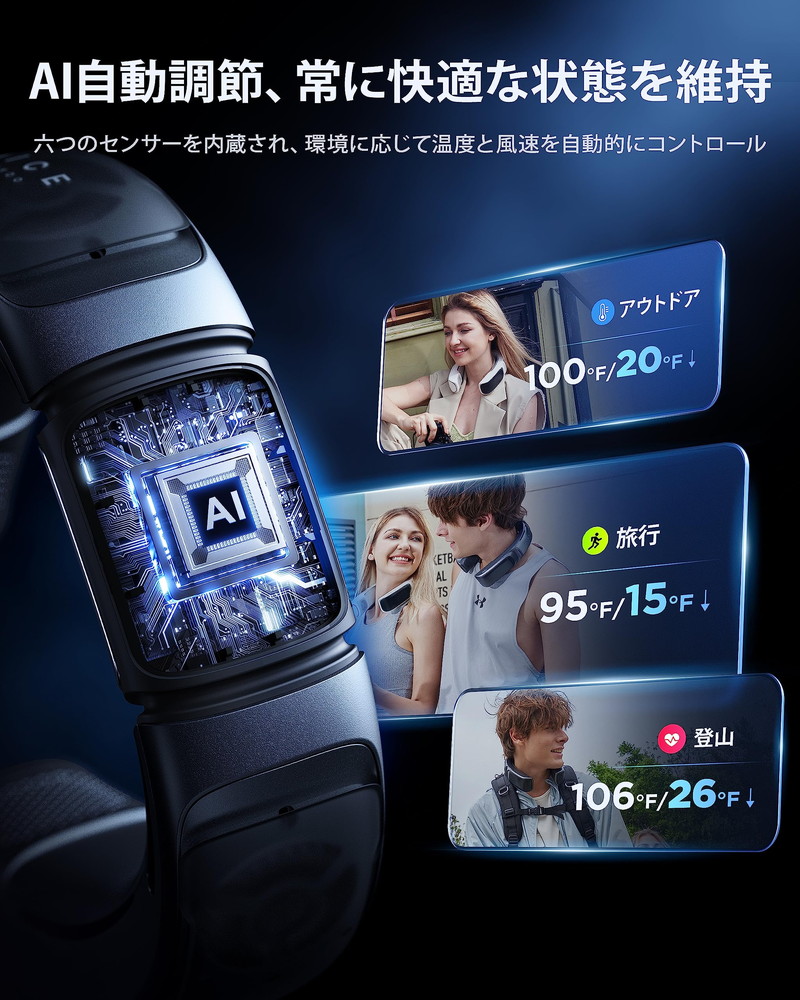 楽天市場】【次世代 AIネッククーラー】RANVOO AICE3 スマートクーラー