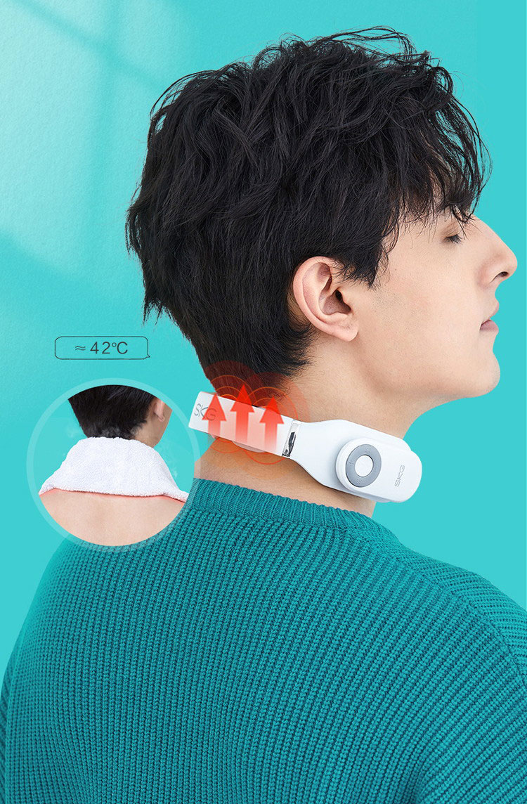 楽天市場】skg ネックマッサージャー ホワイト【首 首元ケア ケア用品