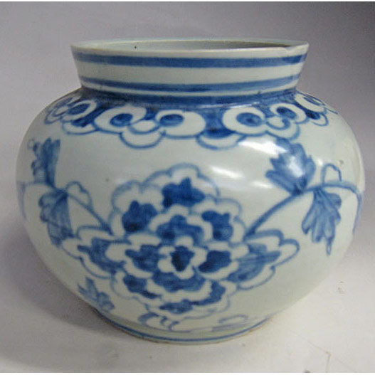 楽天市場】李朝 青花 菊花文壺 古美術 朝鮮 高さ10cm 韓国 染付 小壺