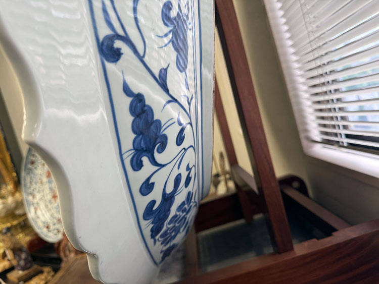 楽天市場】景徳鎮 青花 麒麟文盤 特大皿 3.5尺 直径約1m15cm 中国美術