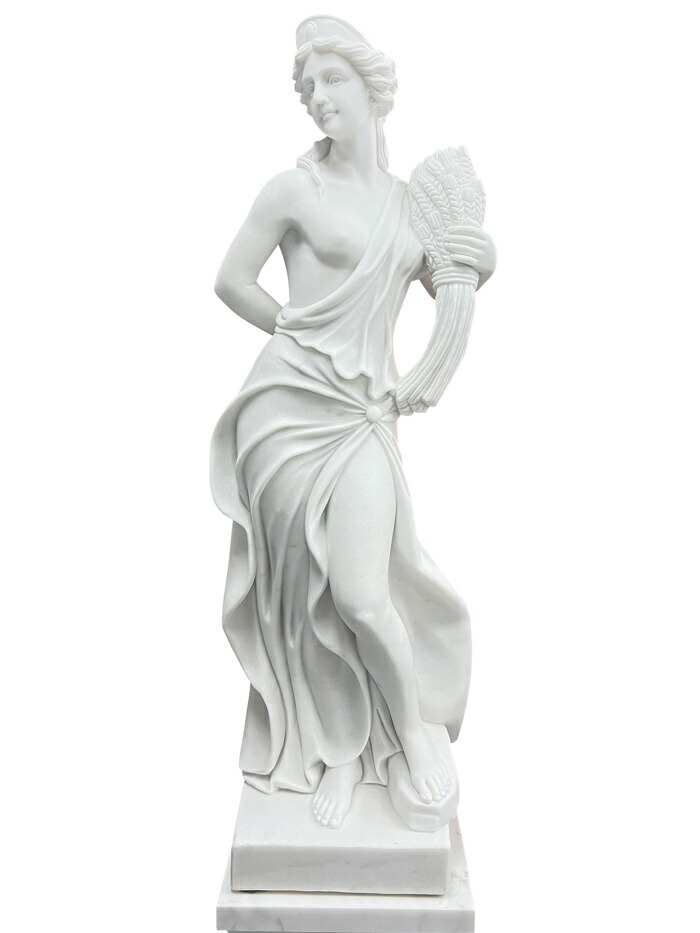 楽天市場】天然大理石彫刻 収穫のヴィーナス (秋) 高さ160cm 石像 女性