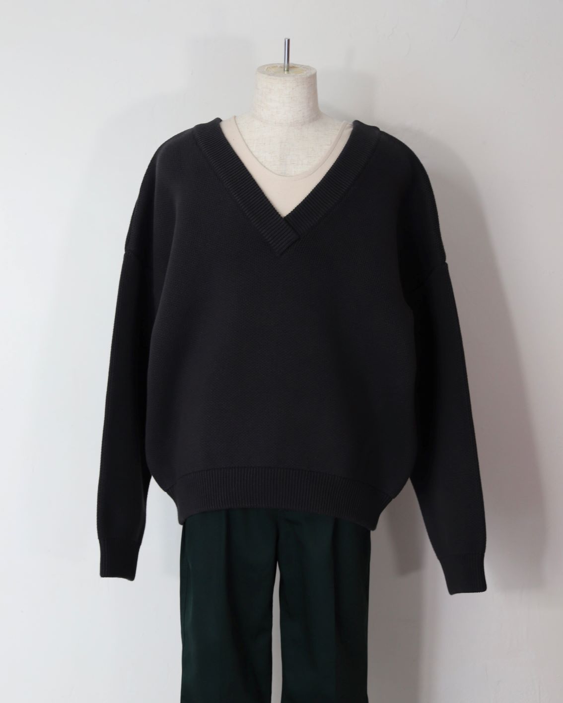楽天市場】AMBERGLEAM Cotton V neck Sweater コットンVネックセーター