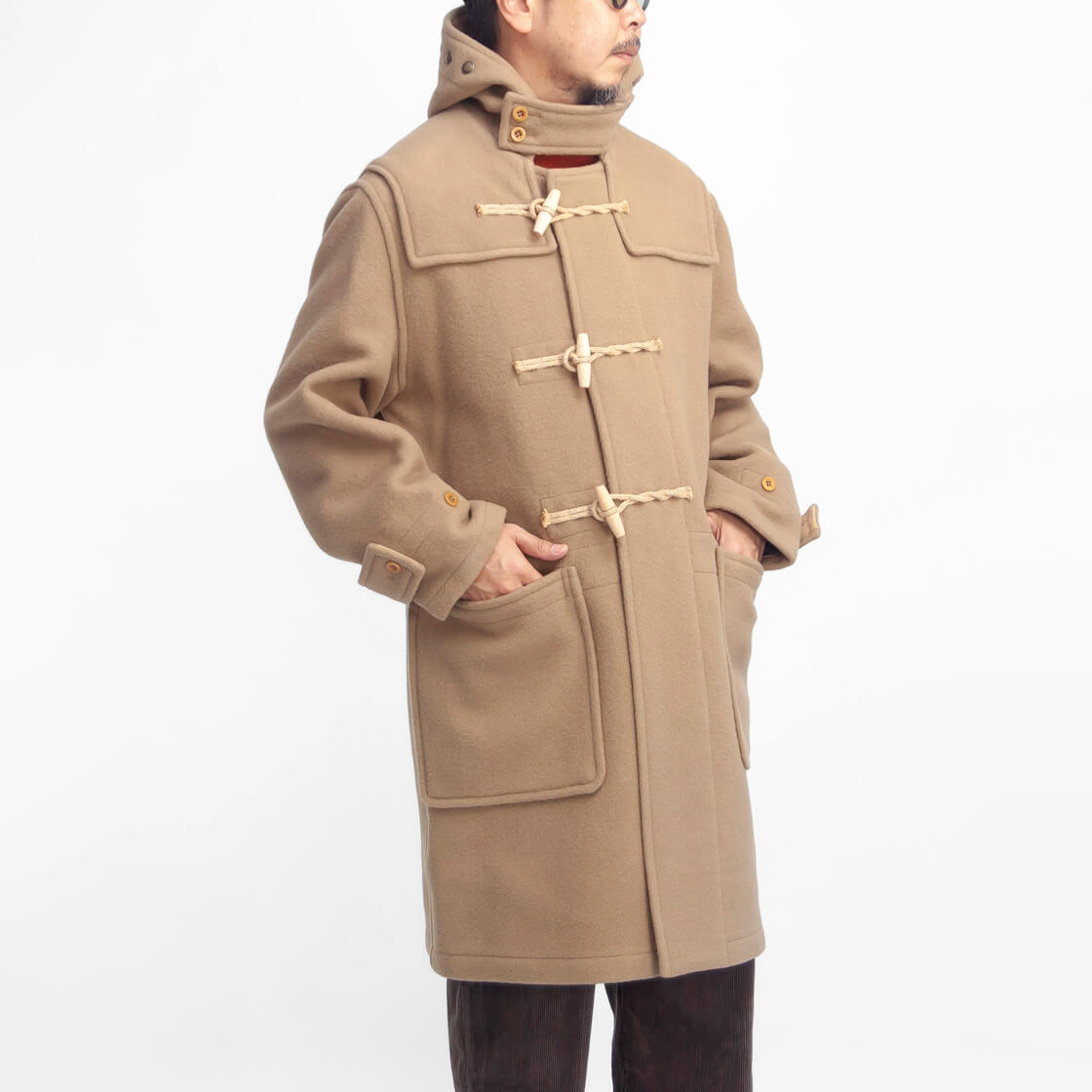 90s GLENOVER ウール ダッフルコート キャメル ベージュ 90s GLENOVER