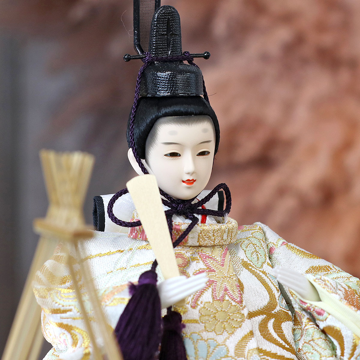 楽天市場】雛人形 コンパクト ケース飾り 白木 木目 花飾り アクリル