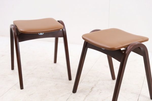 楽天市場】秋田木工/IDC大塚家具 剣持勇 スタッキングスツール2脚