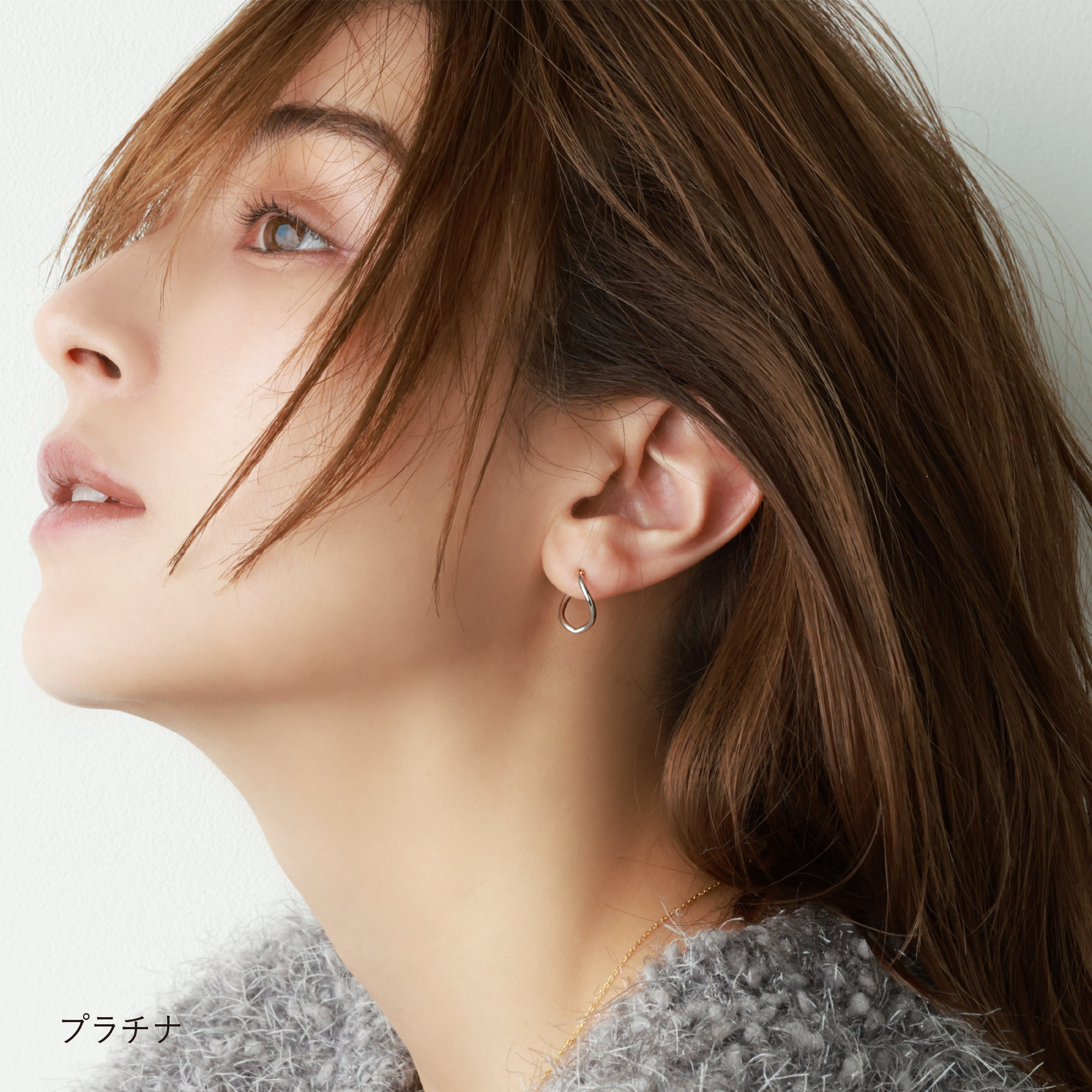 楽天市場】ウェーブ フープ ピアス 18金 日本製 レディース ピアス