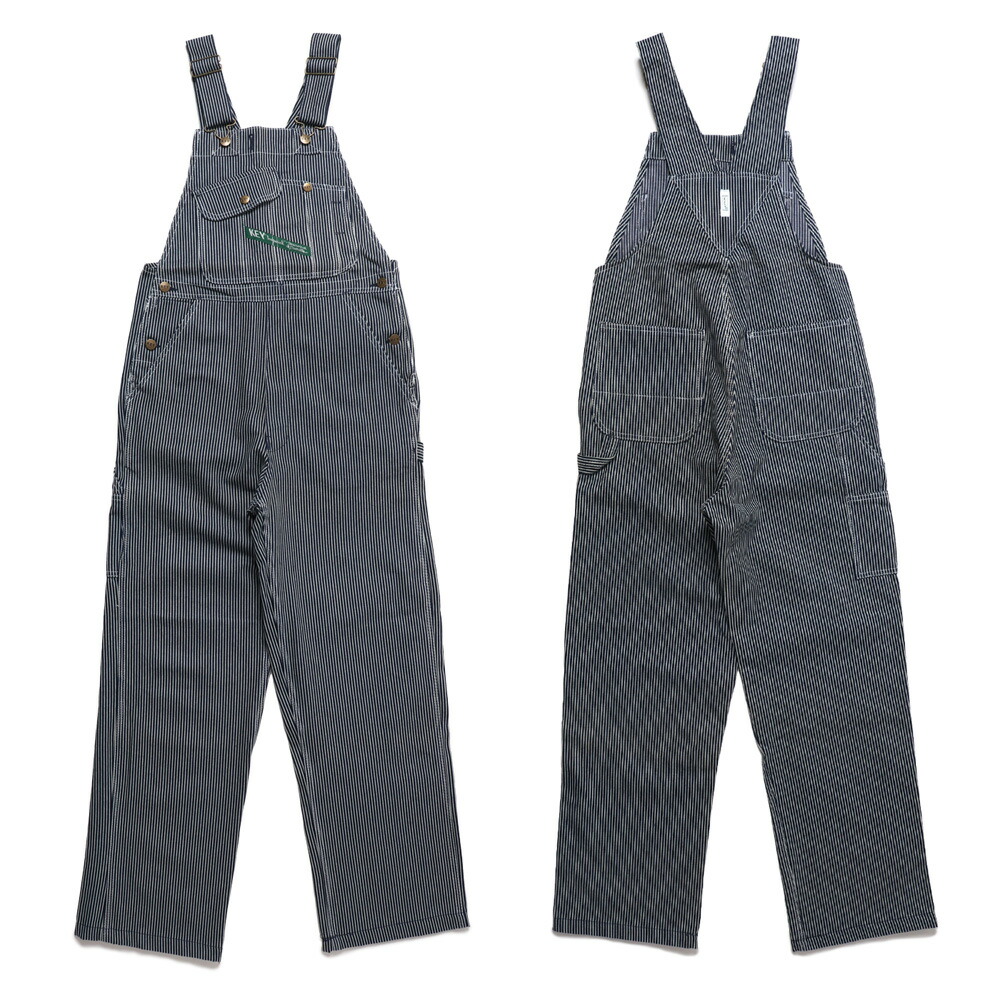 楽天市場】裾上げ無料 KEY INDUSTRIES,INC. ヒッコリー オーバーオール