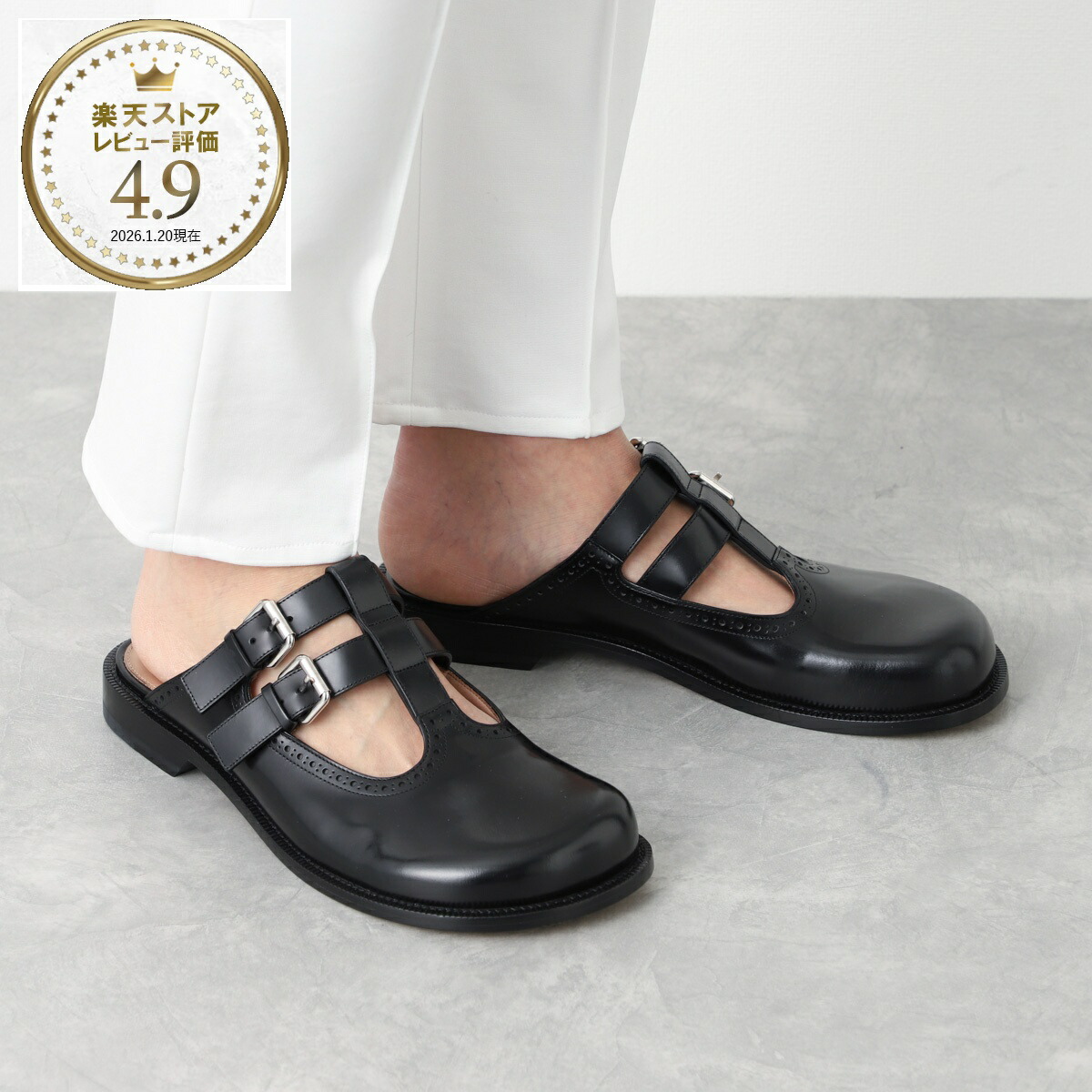 楽天市場】ロエベ LOEWE ミュール ブラック メンズ 大きいサイズあり