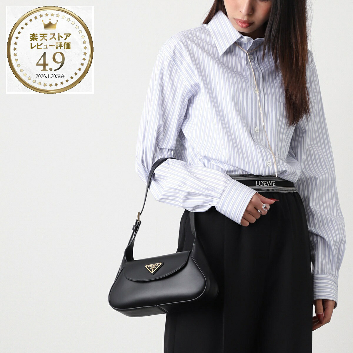 楽天市場】プラダ PRADA ショルダーバッグ 2WAY ハンドバッグ ブラック