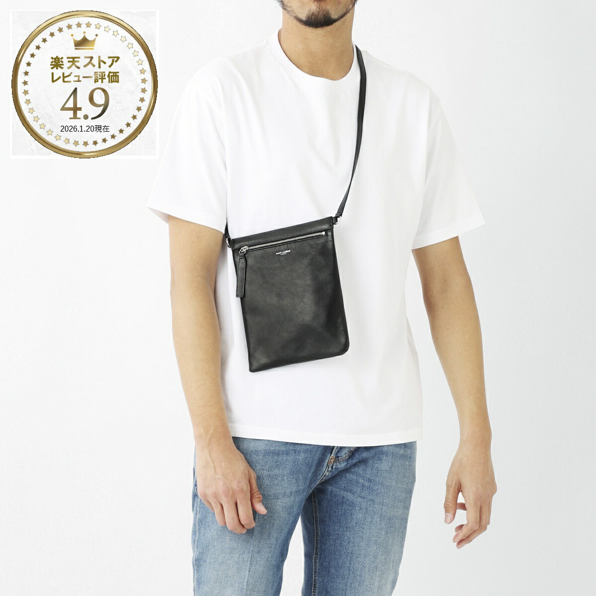 楽天市場】サンローラン SAINT LAURENT クロスボディバッグ ブラック