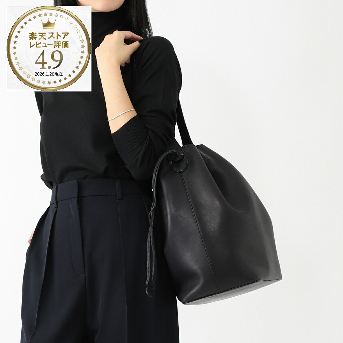 楽天市場】ザ ロウ THE ROW トートバッグ ブラック レディース w1664