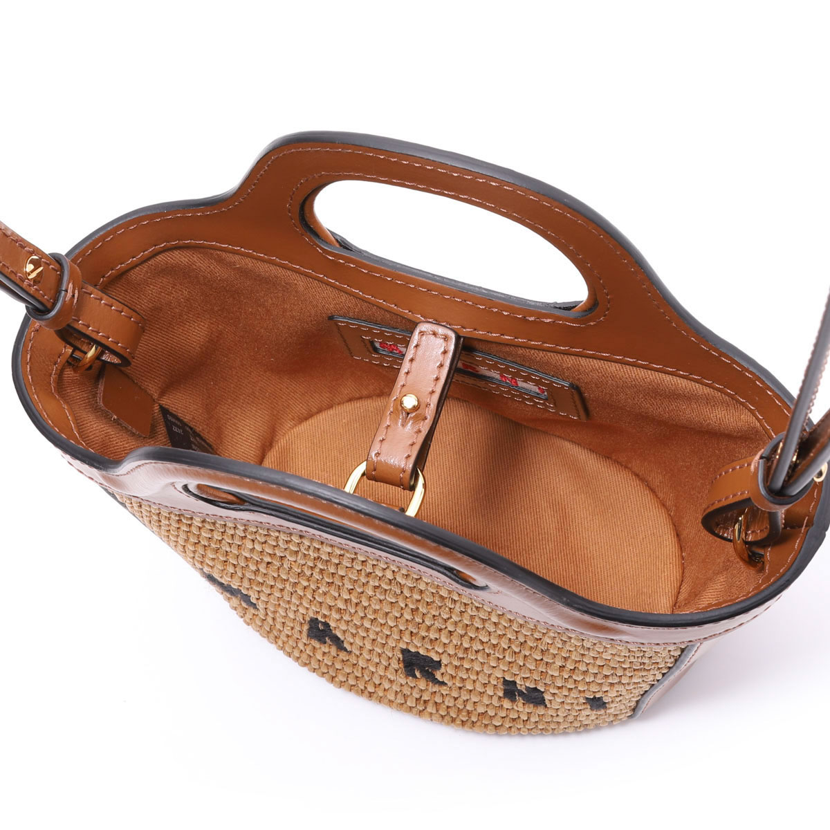 楽天市場】マルニ MARNI ショルダーバッグ 2WAY かごバッグ ブラウン