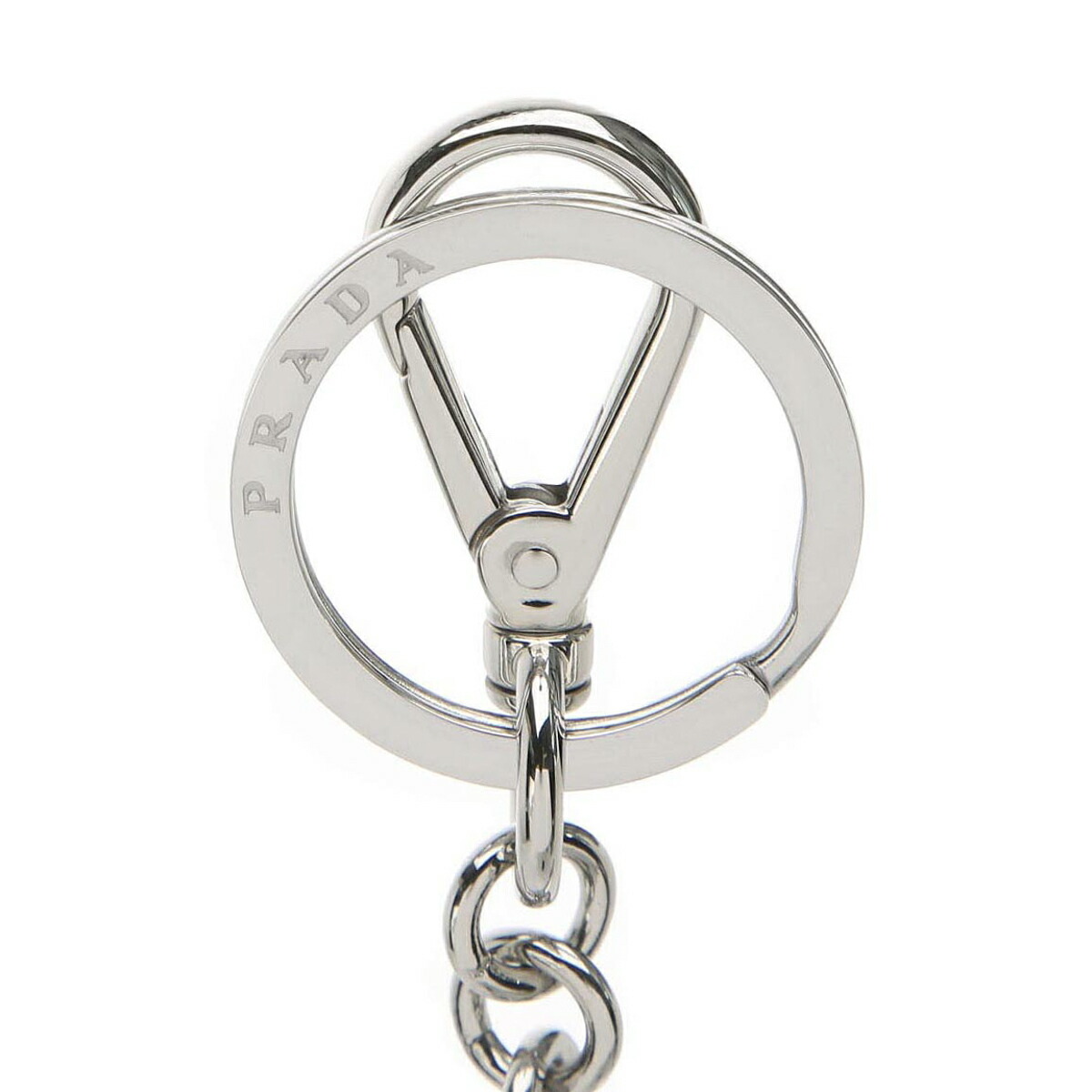 楽天市場】プラダ PRADA キーリング ブラック メンズ 2ps057 66a f0002