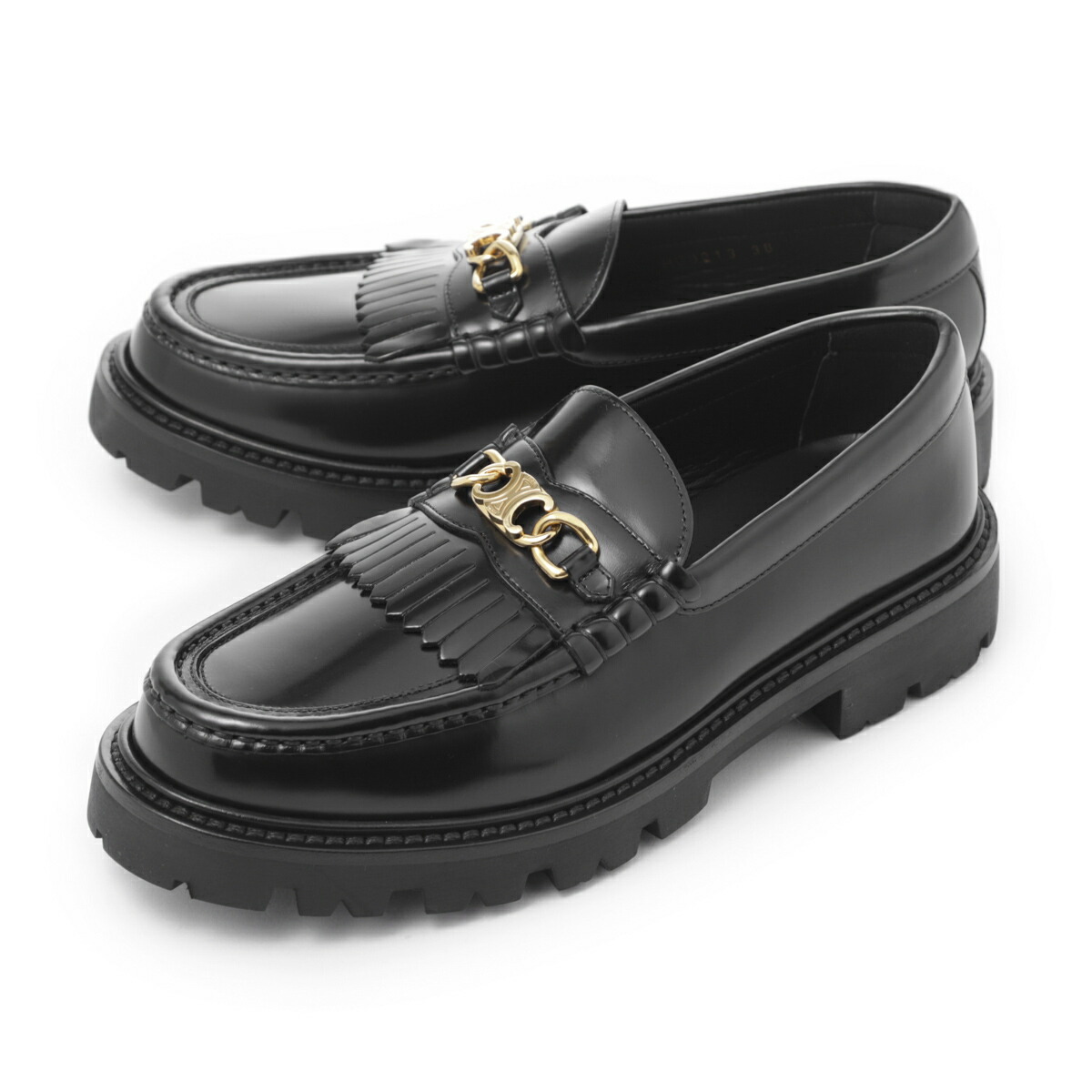 楽天市場】セリーヌ CELINE ローファー ブラック レディース 大きい