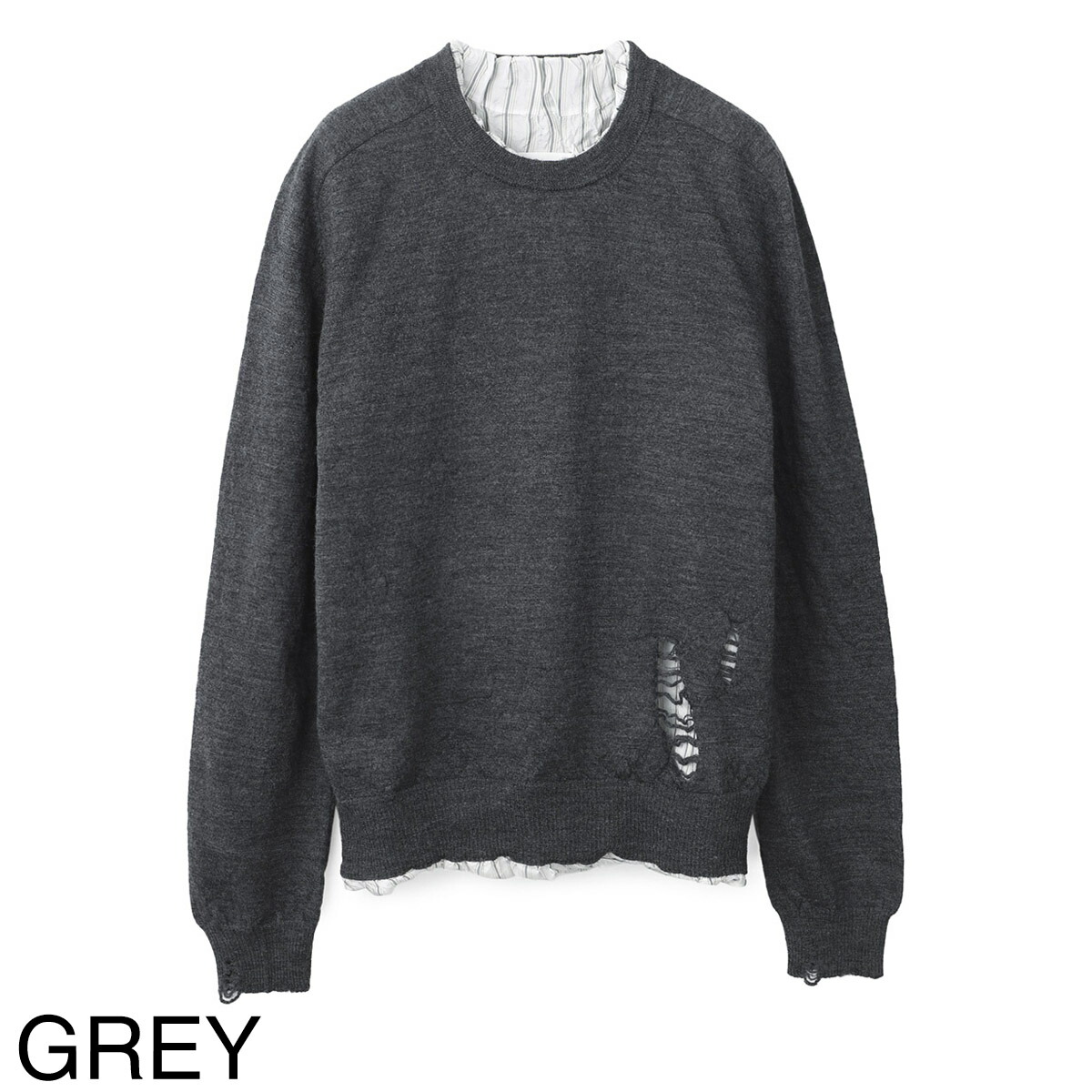 楽天市場】メゾンマルジェラ Maison Margiela クルーネックニット