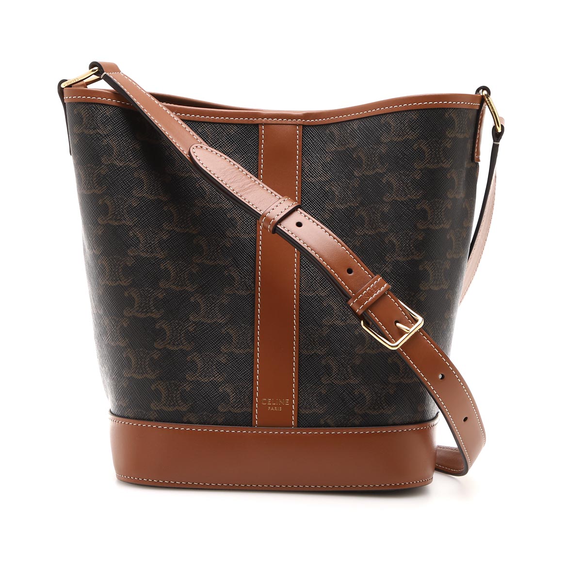 楽天市場】セリーヌ CELINE バケットバッグ ショルダーバッグ ブラウン