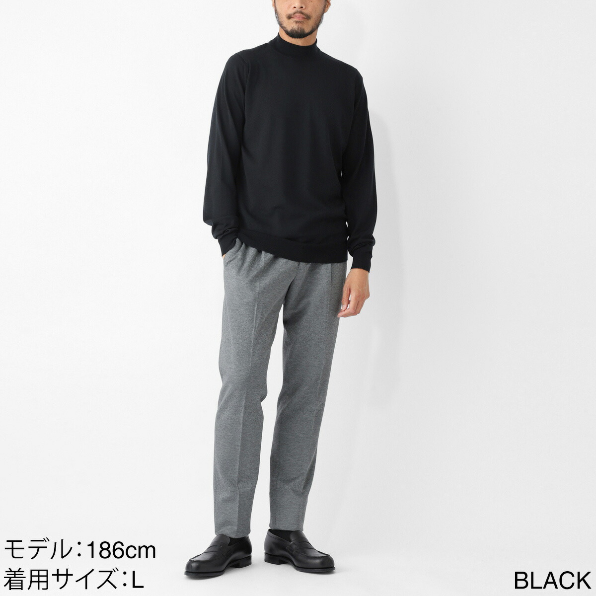 楽天市場】ジョンスメドレー JOHN SMEDLEY モックネック ニット メンズ