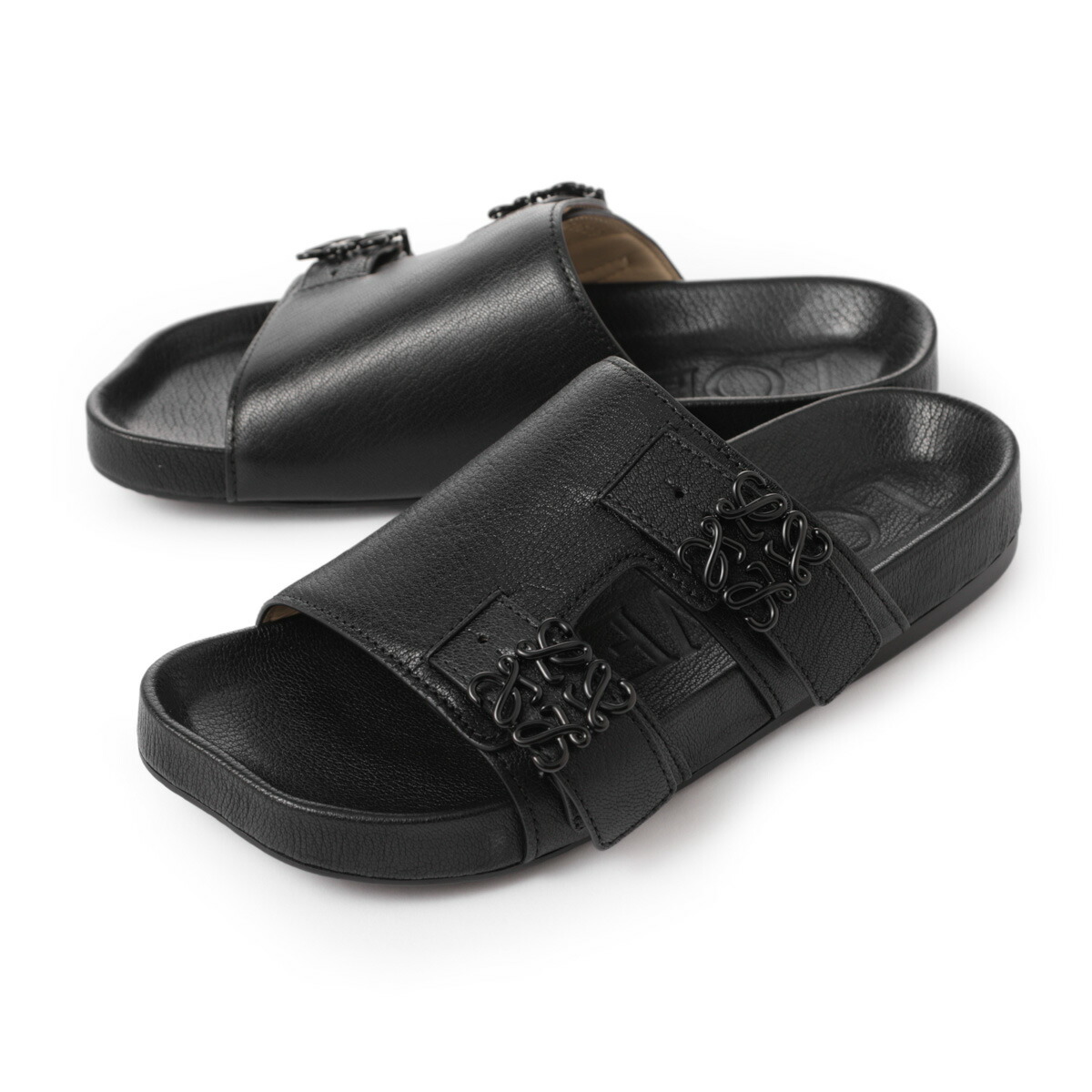 楽天市場】ロエベ LOEWE スライドサンダル ブラック レディース