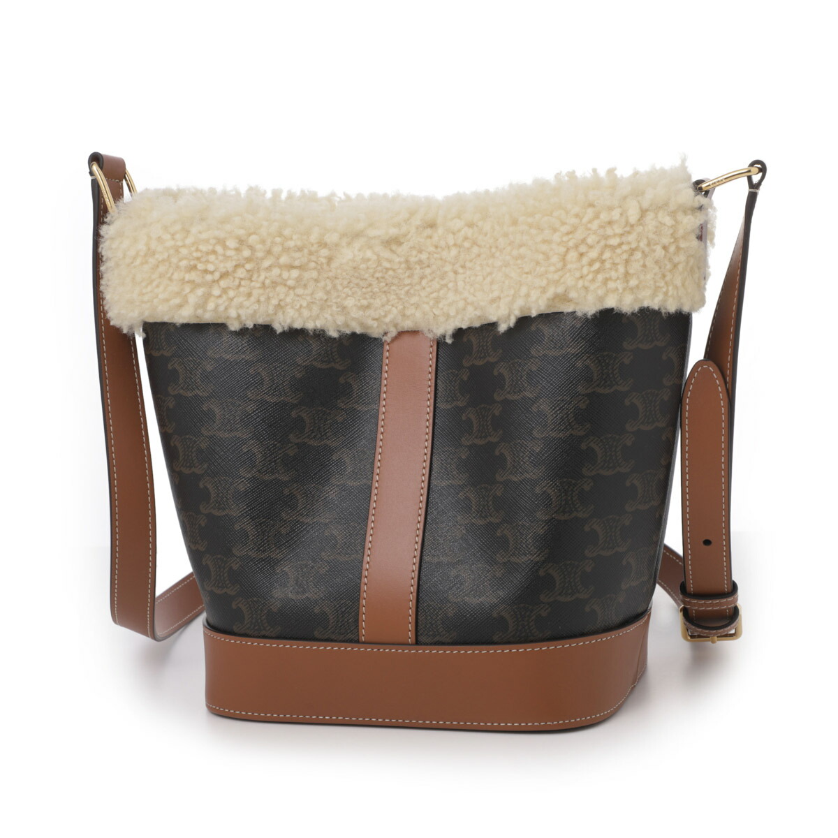 楽天市場】セリーヌ CELINE バケットバッグ ショルダーバッグ ブラウン