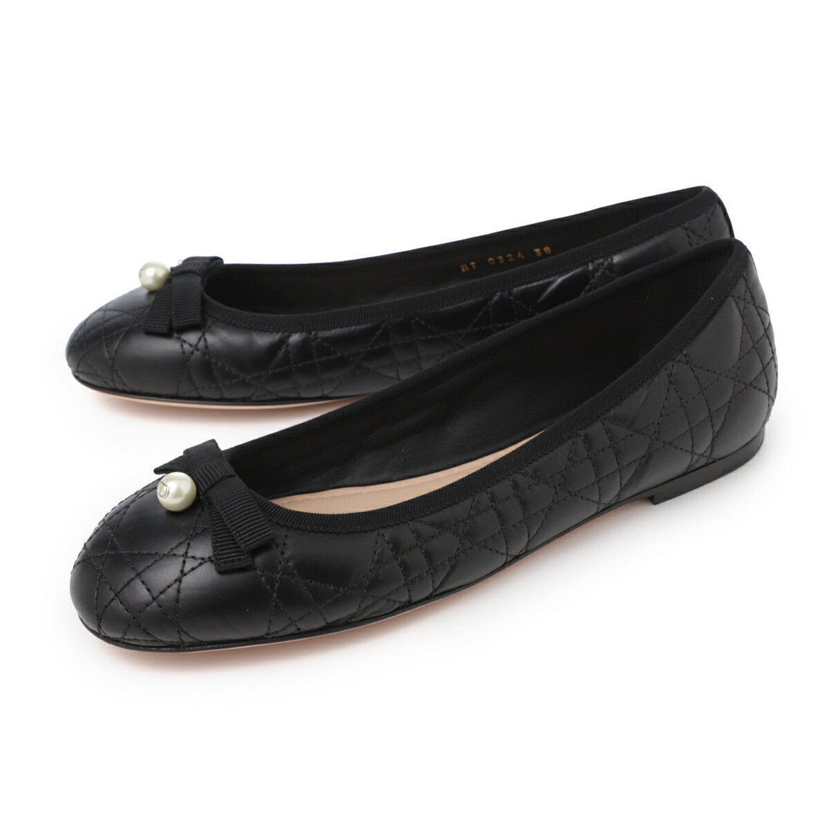 楽天市場】ディオール DIOR バレエシューズ フラットシューズ ブラック