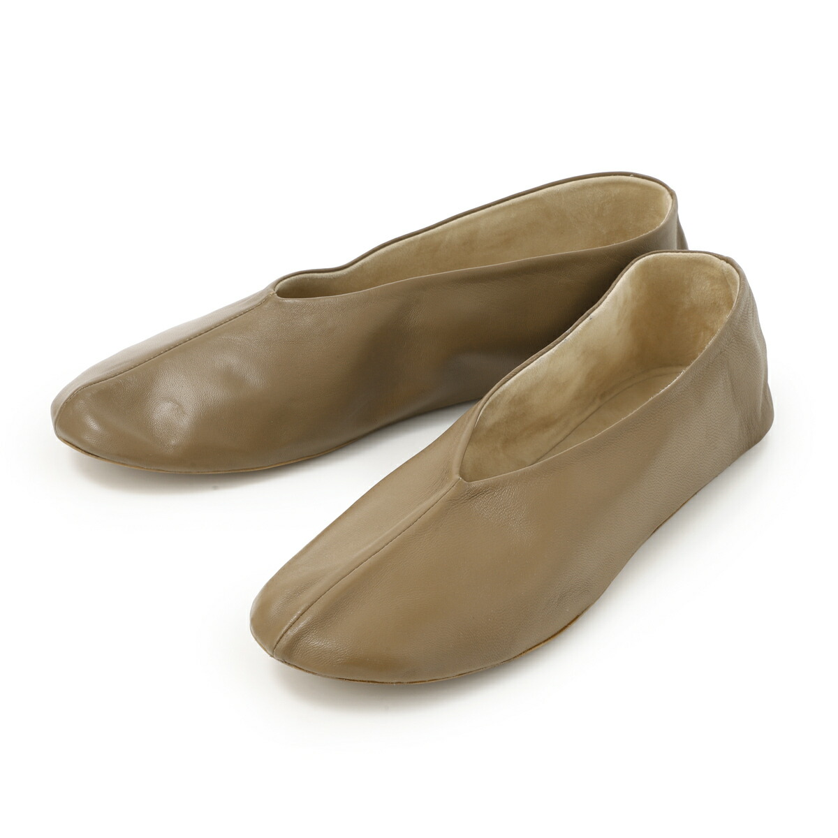 楽天市場】ザ ロウ THE ROW スリッポン フラットシューズ ブラウン