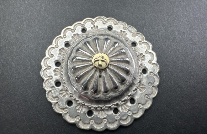 楽天市場】ゴローズ goro's OLD美品 K18付きフラワーコンチョ ※巾着