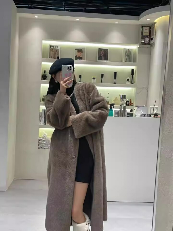 楽天市場】エコファーロングコート レディース ロング丈 もこもこ