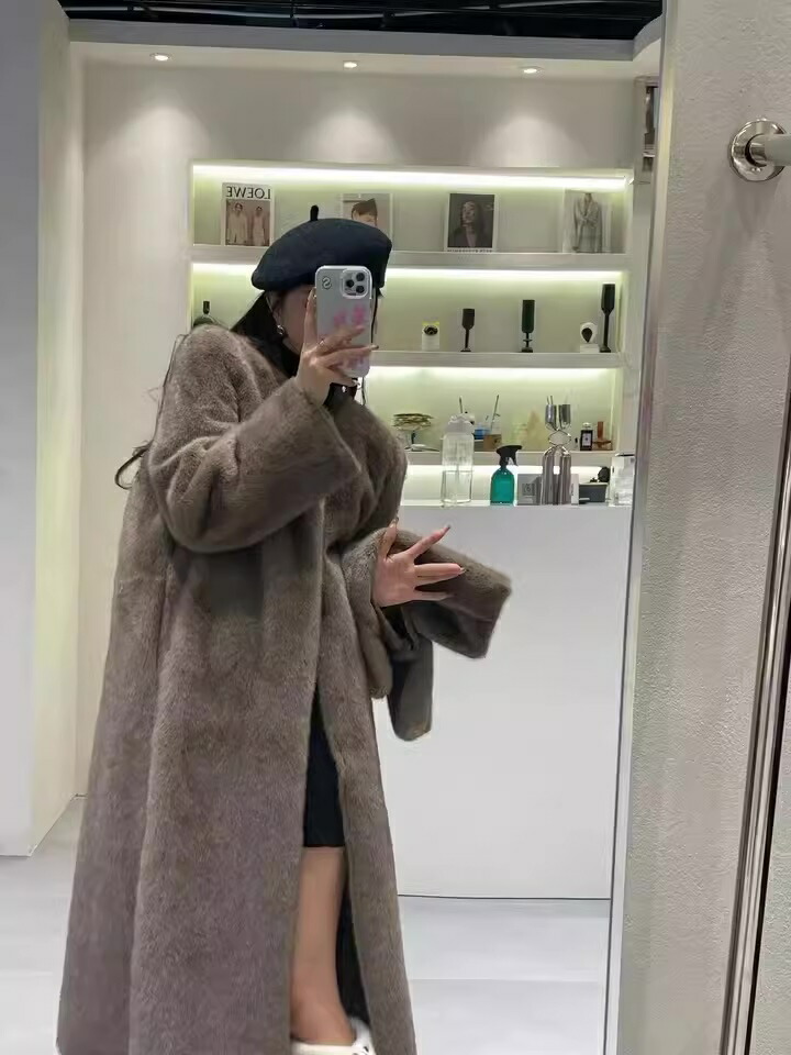 楽天市場】エコファーロングコート レディース ロング丈 もこもこ