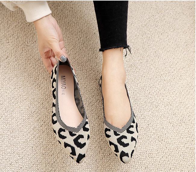 楽天市場】レオパード柄 フラットシューズ パンプス フラット シューズ