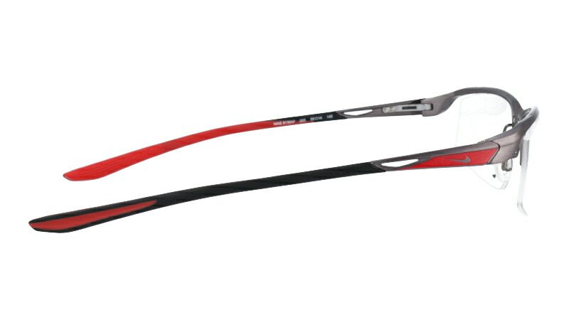 楽天市場】8136AF-065 ナイキ NIKE メガネ グレー シルバー レッド 赤