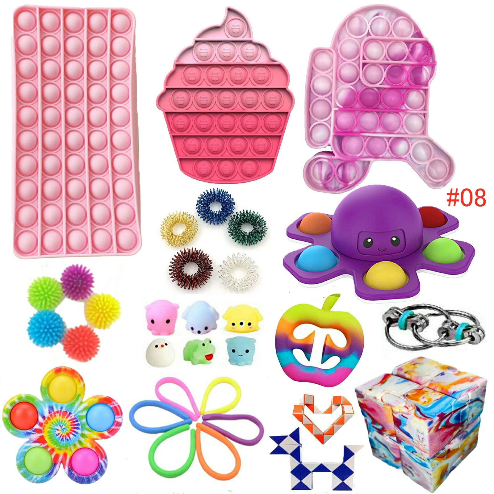 楽天市場】スクイーズ玩具 MD-msyx-30 プッシュポップバブル ストレス