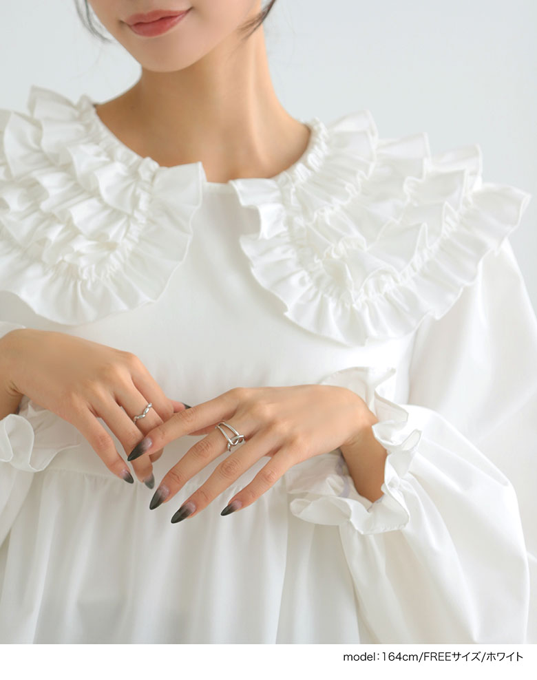 楽天市場】30％OFF【6190円→4333円】□フリルカラーティアード