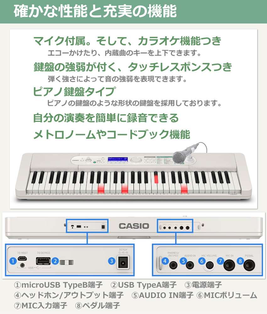 楽天市場】カシオ キーボード カシオキーボード LK-530「背負える