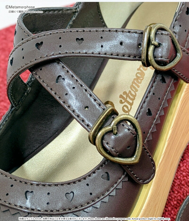 楽天市場】メタモルフォーゼ木底風リボンシューズ【ロリータ