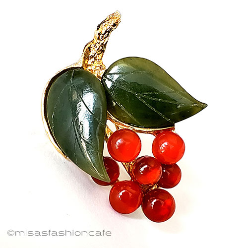 楽天市場】SWOBODA スワボダ 天然石の花ブローチヴィンテージ