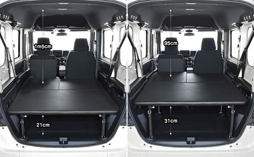 楽天市場】N-VAN m.flat フルタイプ ベッドキットレザータイプ