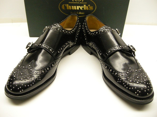 楽天市場】【CHURCH'S/チャーチ/スタッズ付 Wモンクストラップシューズ