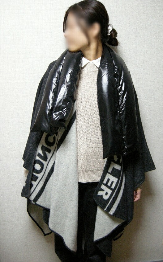 楽天市場】【MONCLER/モンクレール/ダウンマフラー付きウールニット