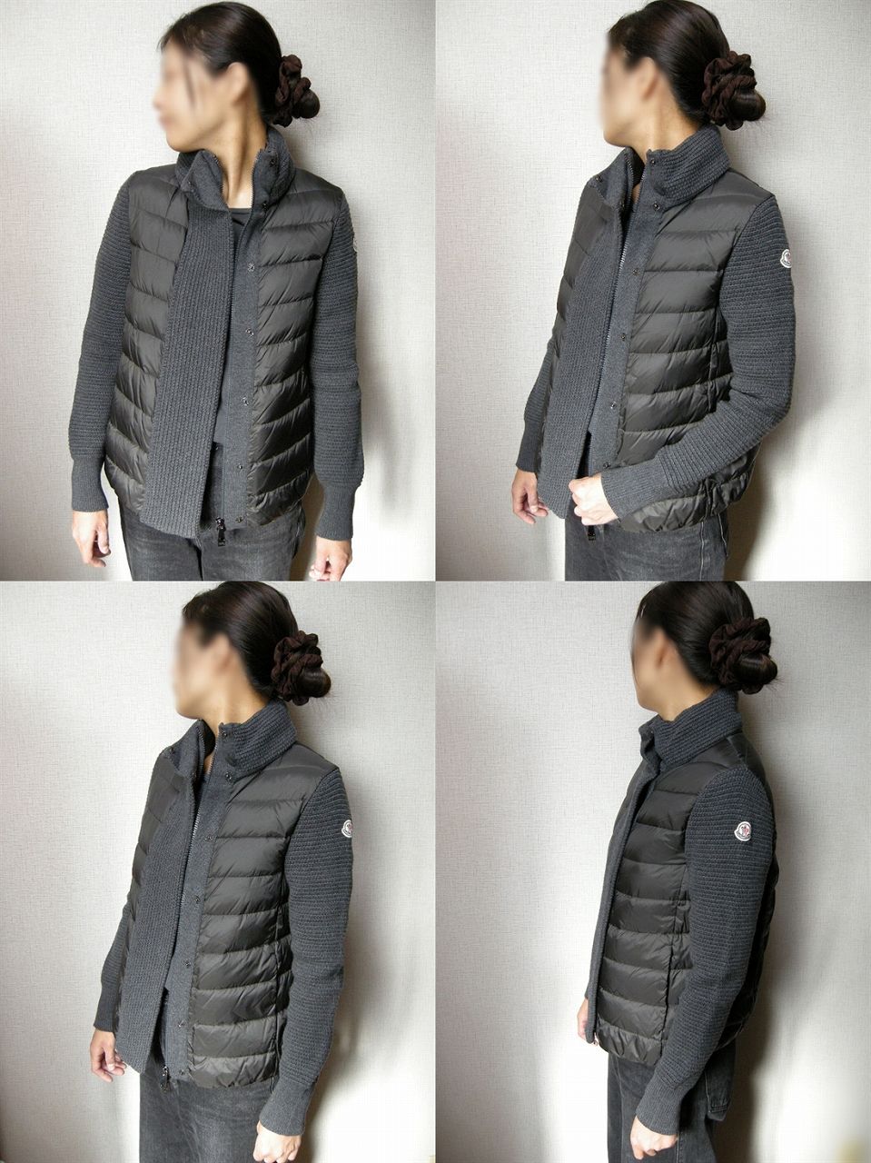 楽天市場】【MONCLER/モンクレール/ウールニットxダウンジャケット