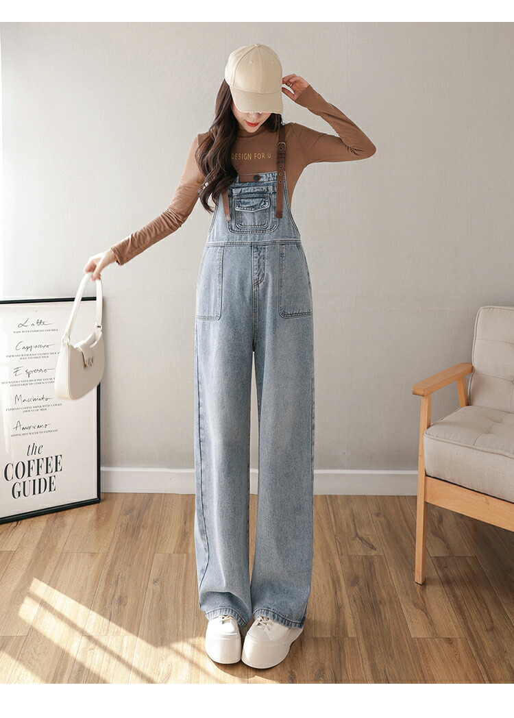 楽天市場】マタニティ デニムサロペット オーバーオール マタニティ