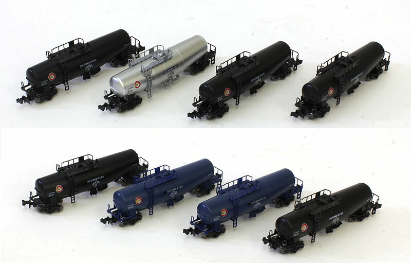 楽天市場】タキ43000 日本石油輸送（黒・青・シルバー） 8両セット