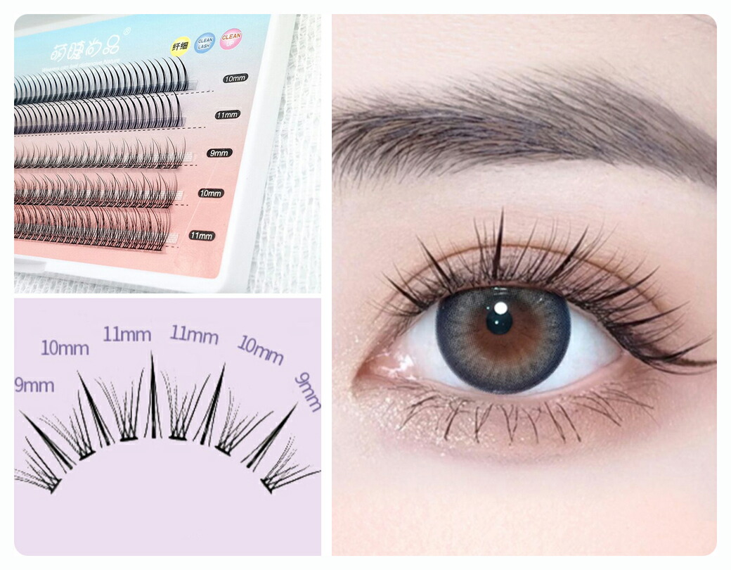 楽天市場】海外で話題 つけまつげ 部分用【部分つけまつげ