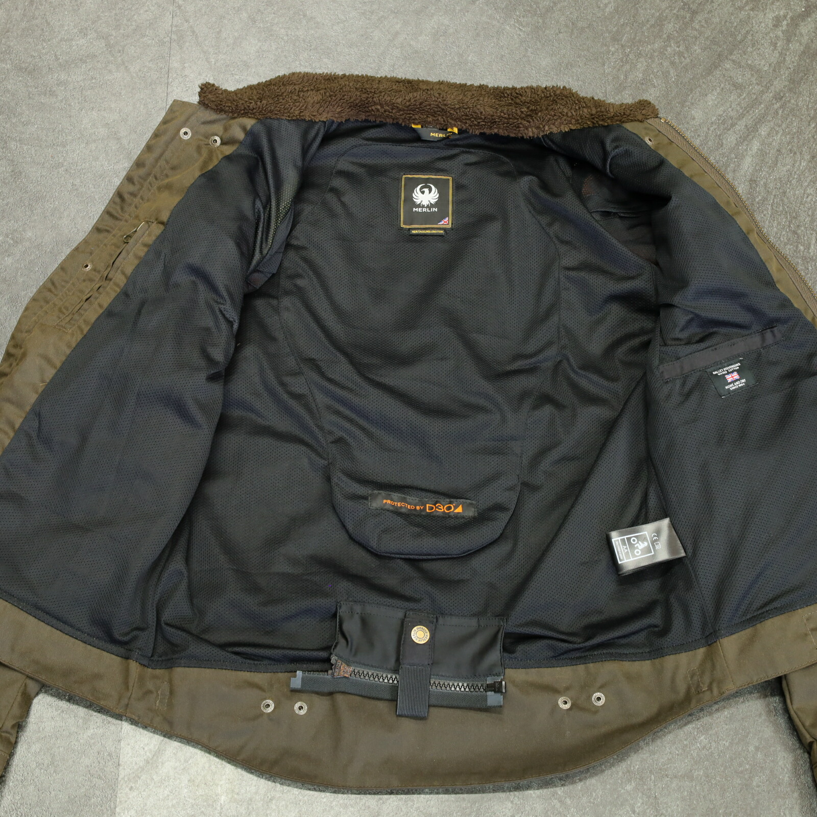 楽天市場】MERLIN マーリン ワックスコットン フライトジャケット